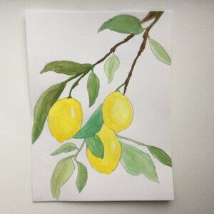 Lemon Watercolor Paintng